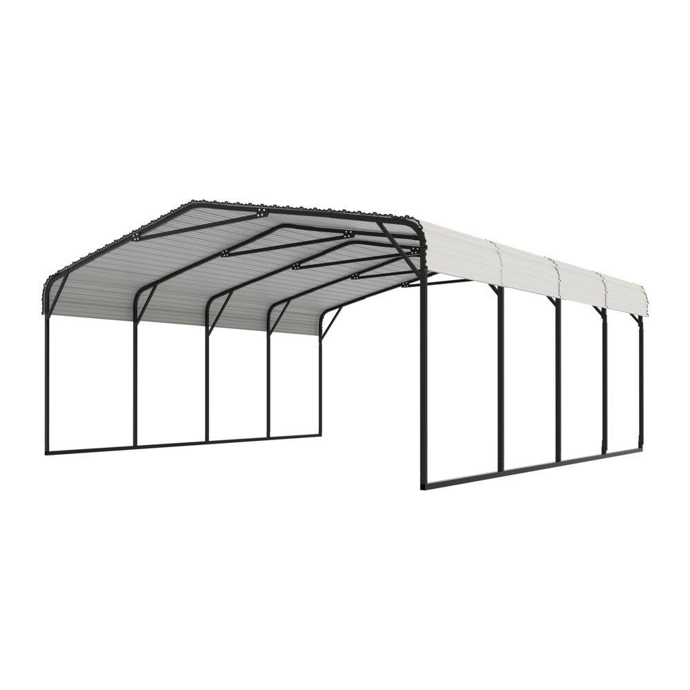 20 ft. W x 30 ft. D Carport Steel Car Canopy and Shelter, White price history on PriceWatchPro