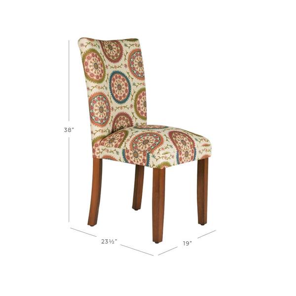 Homepop Parsons Multi Color Medallion, Homepop Parsons Dining Chairs Set Of 2 Multiple Colors