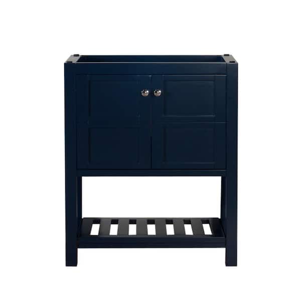 Unbranded Manhattan 30 in. W x 18 in. D Bath Vanity Cabinet Only in Dark Blue