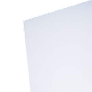 4' x 8' x 3/16 Translucent White Acrylic. P95 ( 1 side matte )