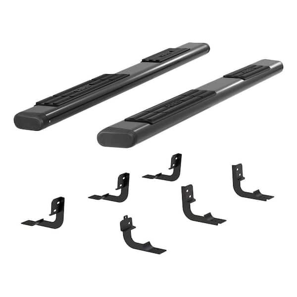 Aries 6 x 85-Inch Oval Black Aluminum Nerf Bars, Select Dodge, Ram 1500, 2500, 3500