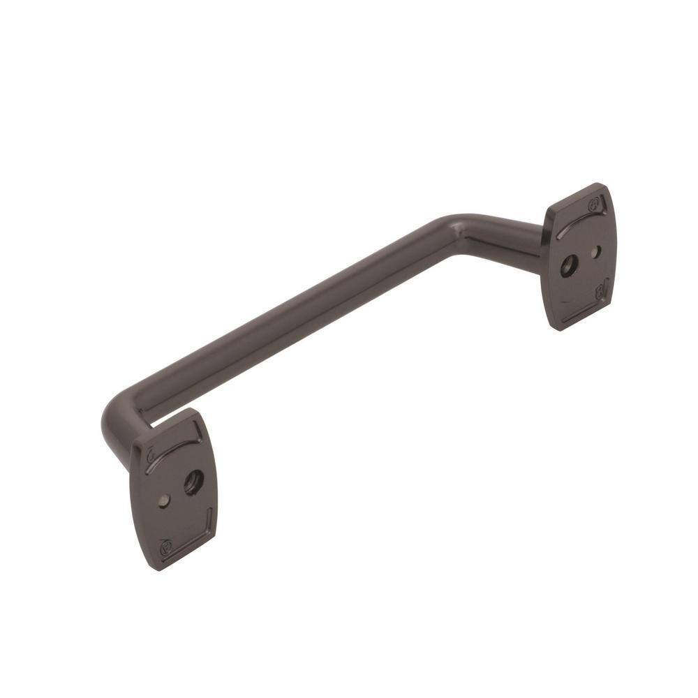 Graphite Steel Industrial Cabinet Bar Pull with Mounting Hardware