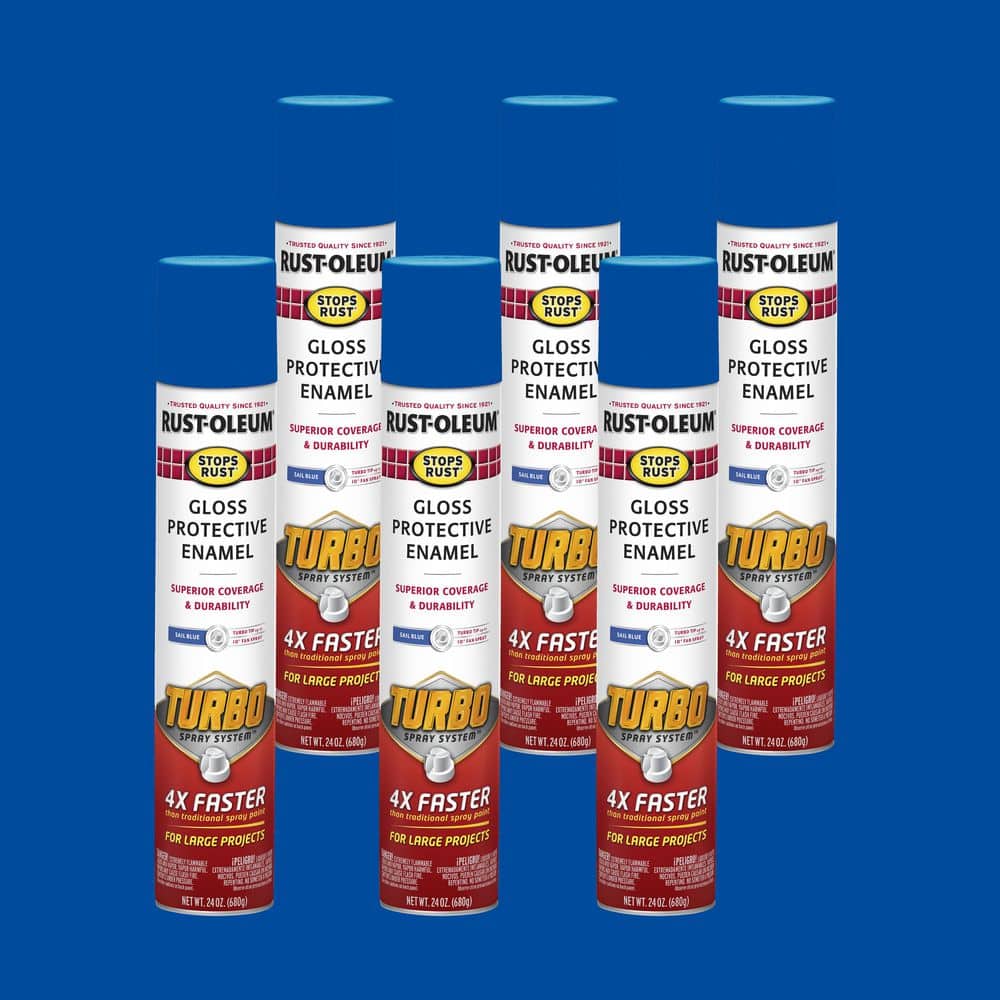 Reviews for Rust-Oleum Stops Rust 24 oz. Turbo Spray System Gloss Sail ...
