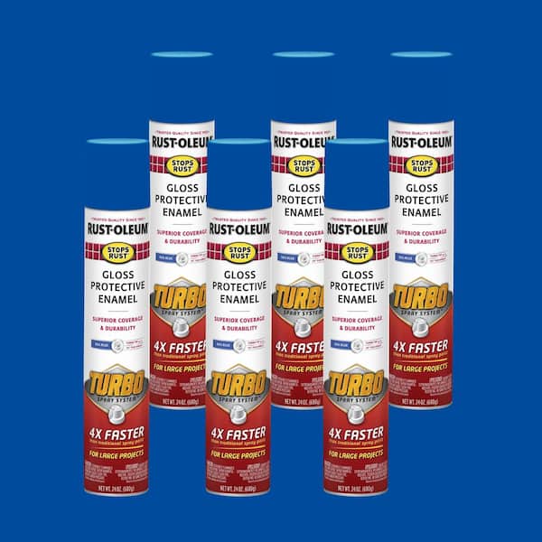 24 oz. Turbo Spray System Gloss Sail Blue Spray Paint (Case of 6)