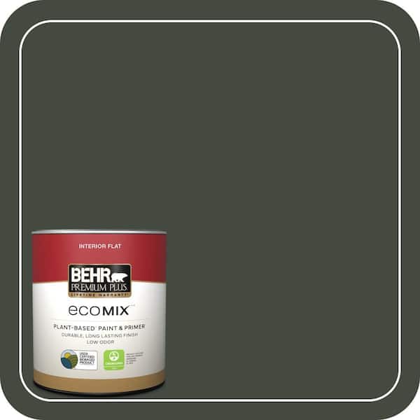 1 qt. #BXC-12 Deep Forest Flat EcoMix Plant-Based Interior Paint & Primer