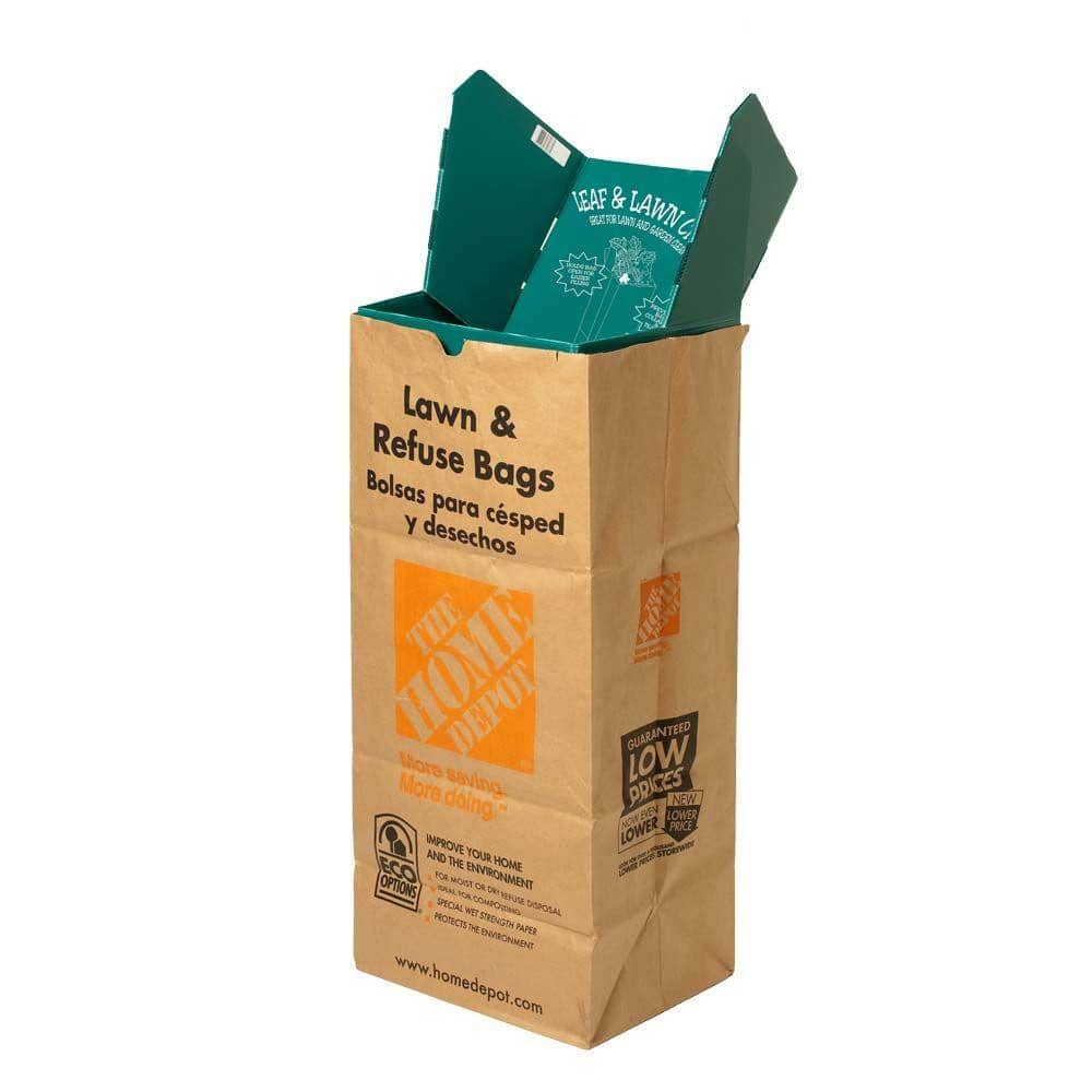 TTdamai Garden Bag Home Depot Bags Leaf Bags Reuseable Yard Collection Lawn Refuse Bags Organic Compost Bag Organic Waste Bag 2PCS