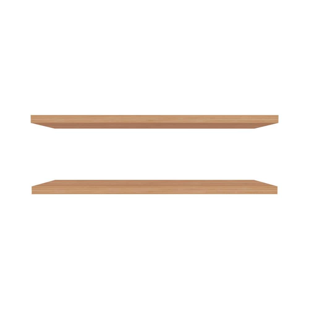 Hot Seller Set of 2 Modern 47.3 in. W x 9.8 in. D Light Oak Melamine Wooden