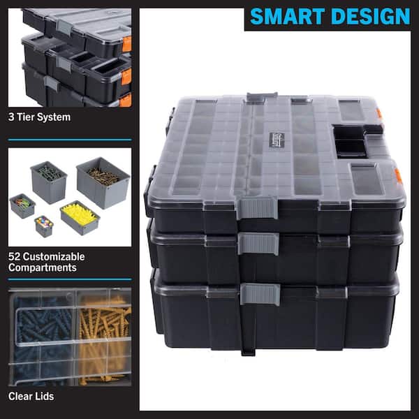 Three Layer Multipurpose Portable Storage Box,Organizer Folding