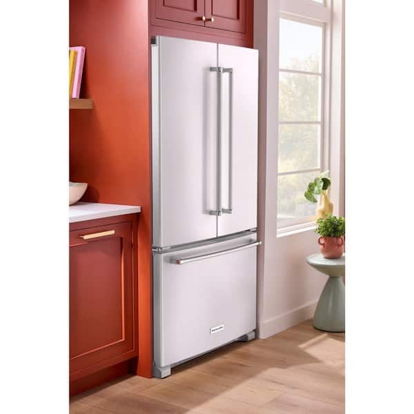 Kitchenaid counter depth refrigerator white discount