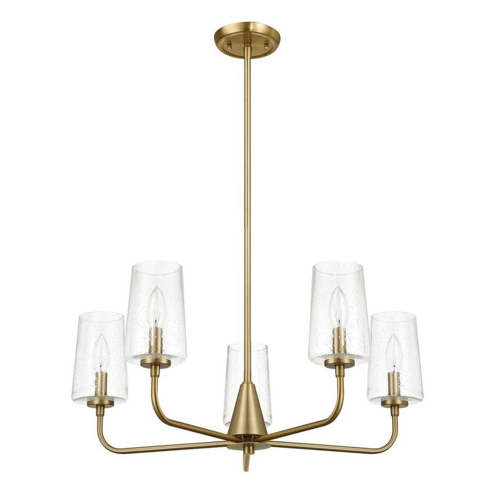 5 light Gold Branch, Candle, Tubed Shape Chandelier for Living Room, Bedroom, Dining Room with No Bulb(s) Included price history on PriceWatchPro