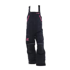 Ice Armor Womens Rise Float Bib, Med Black/Charcoal/Fuchsia