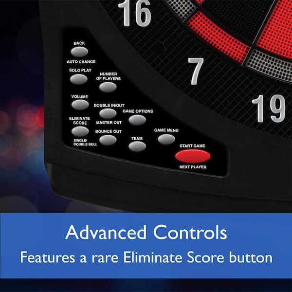 Viper Solar Blast Electronic 15.5 in. Dartboard with Darts and