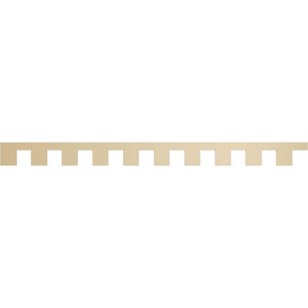 Ekena Millwork 1 in. D x 7 in. W x 93.375 in. L Primed Polyurethane Panel Moulding