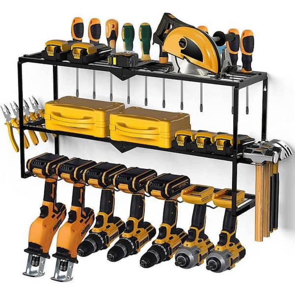 84 Stacking Boxes With Wall Shelf 120 X 80 Cm Storage Rack Tools Wall Workshop Garage Wall Panels Black Orange