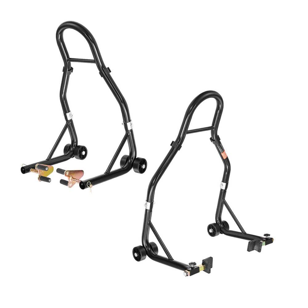 Motorcycle Stand Lift 1100 lbs. Capacity Front Rear Combo Dual-Fork Front Wheel Rear U+L Swingarm Spool Stand for Yamaha price history on PriceWatchPro