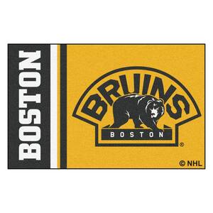 NHL - Boston Bruins Gold 2 ft. x 3 ft. Indoor Area Rug