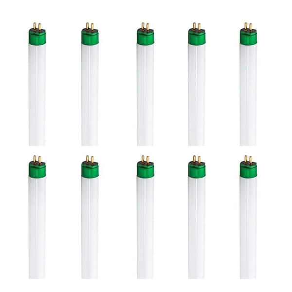 54-Watt 46 in. High Output Linear T5 Fluorescent Tube Light Bulb, Cool White (4100K) (10-Pack)
