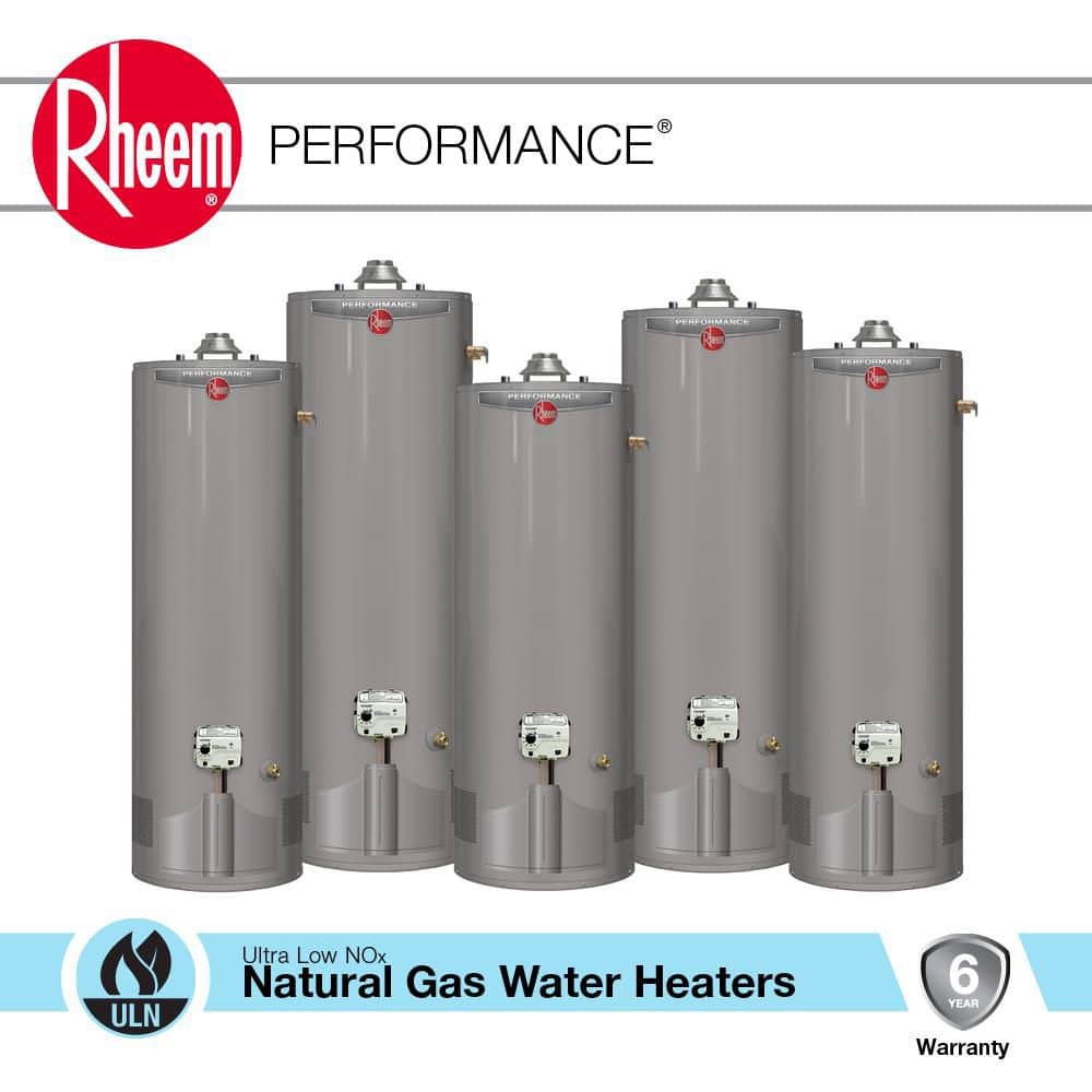 Performance 40 Gal. Tall 38,000 BTU Ultra Low NOx (ULN) Natural Gas Water Heater with 6-Year Warranty - Thumbnail 5