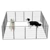 Tatayosi 40 In. Height Outdoor Dog Playpen, 16 Panels Dog Pen Dog Fence ...