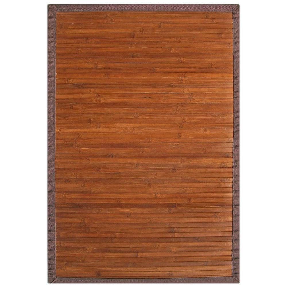 Contemporary Chocolate Brown 6 ft. x 9 ft. Area Rug