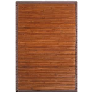 Contemporary Chocolate Brown 6 ft. x 9 ft. Area Rug