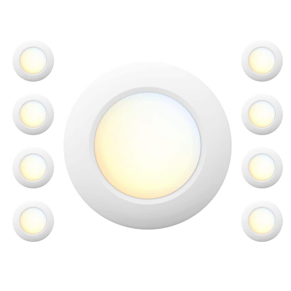 8 Pack 6 in. LED Low Profile Recessed and Flush Mount Disk Light, 15W, 920 Lumens, Dimmable, CRI80,5CCT White price history on PriceWatchPro