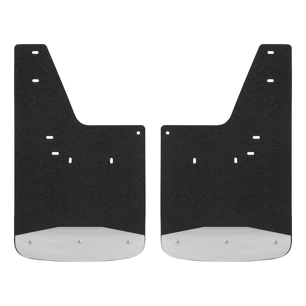 Luverne Front 12" x 20" Textured Rubber Mud Guards, Select Dodge, Ram 1500, 2500, 3500
