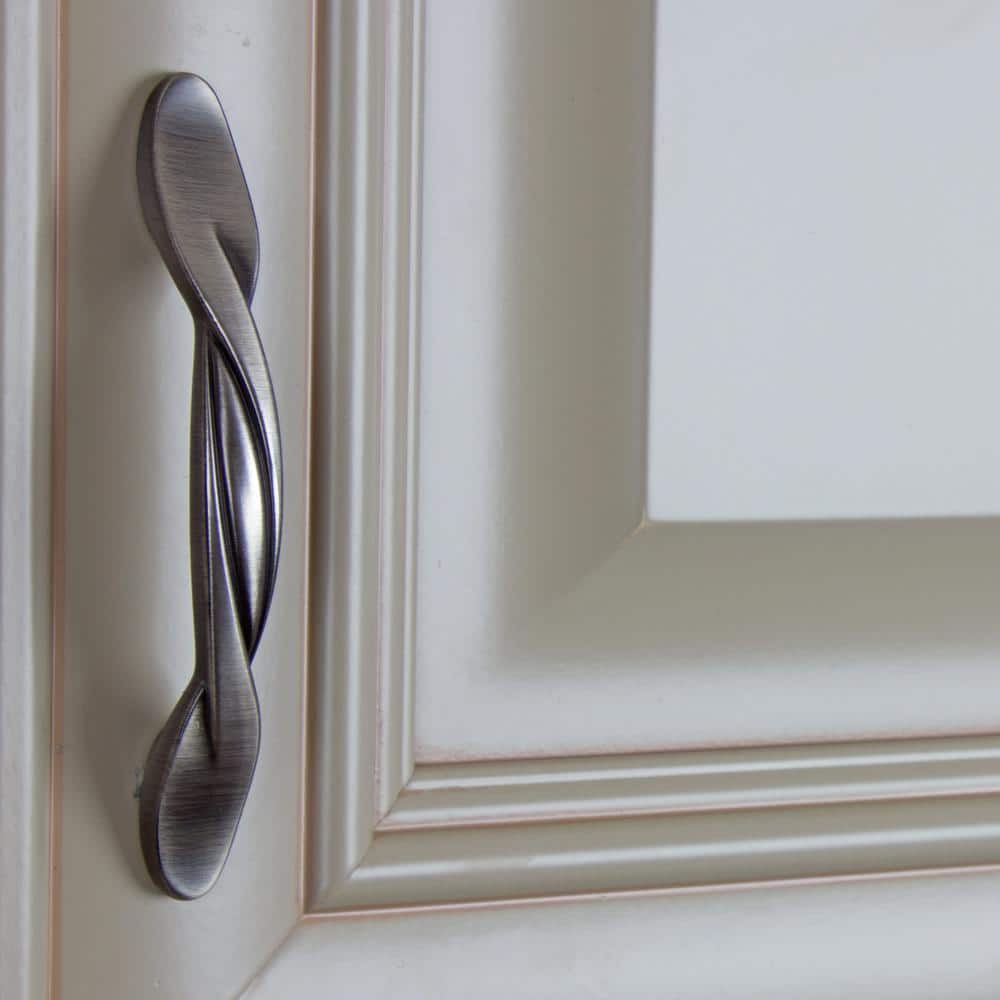 Satin Nickel 6" Traditional Cabinet Bar Pull with Mounting Hardware
