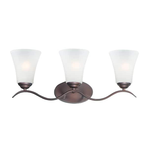 Maxim Lighting Vital 41 in. 3-Light Bronze Bath Vanity Light