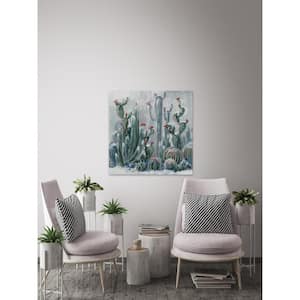 48 in. H x 48 in. W "Cactus Garden II" by Marmont Hill Printed Canvas Wall Art
