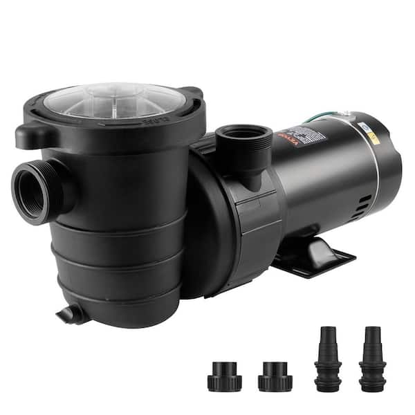 VEVOR 1 HP Single Speed Swimming Pool Pump Above Ground Pool Pump 110Volt 80 GPM Max Flow with