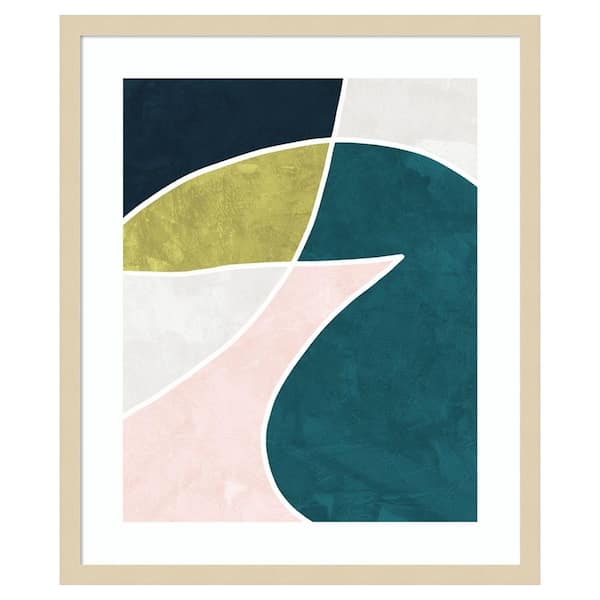 Amanti Art Megan by Urban Road 1 Piece Framed Giclee Abstract Art Print 25 in. x 21 in.