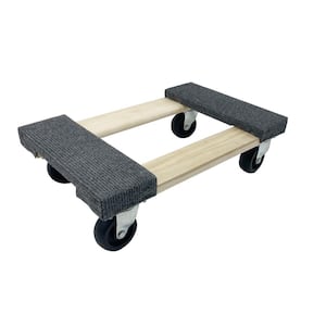 800 lbs. Capacity 18 in. Wood Furniture Dolly