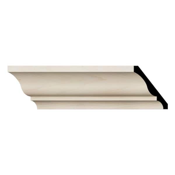 WM48 0.56 in. D x 4.25 in. W x 96 in. L Wood (Maple) Crown Molding