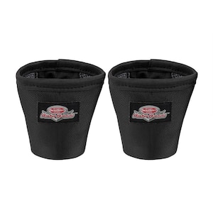 Auto Boss Interior Car Accessory Car Cup Holder Organizer with 3 Pen Pockets in Black