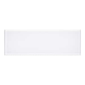 Ice 3 in. x 9 in. x 8 mm Mixed Glass White Subway Tile (3.8 sq. ft. / case)