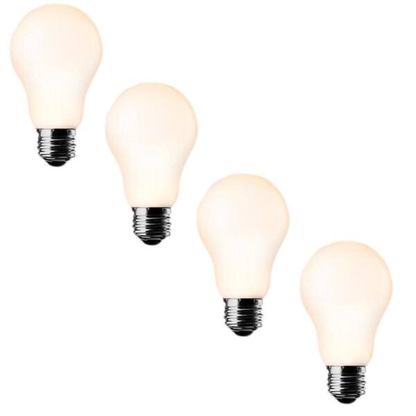 Meilo 40W Equivalent Soft White A19 LED Light Bulb (4-Pack)