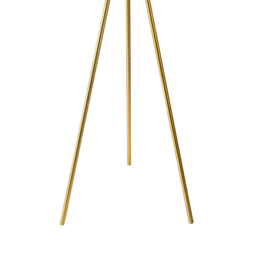Contemporary White Tripod Floor Lamp with Fabric Shade