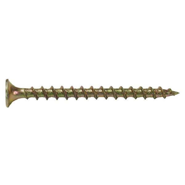 #6 x 2 in. #2 Phillips Bugle Head Coarse Thread Gold Screws 1 lb. Box