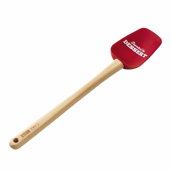 Cake Boss Silicone Spoonula in Red