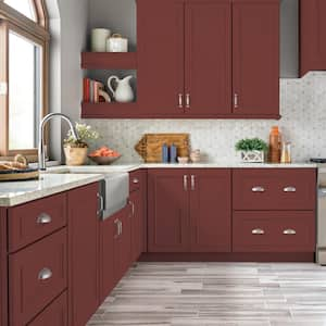 1 qt. #PPU2-02 Red Pepper Semi-Gloss Enamel Interior/Exterior Cabinet, Door & Trim Paint