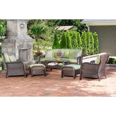 Cilantro Green Patio Conversation Sets Outdoor Lounge Furniture The Home Depot - Member S Mark Patio Furniture Replacement Cushions