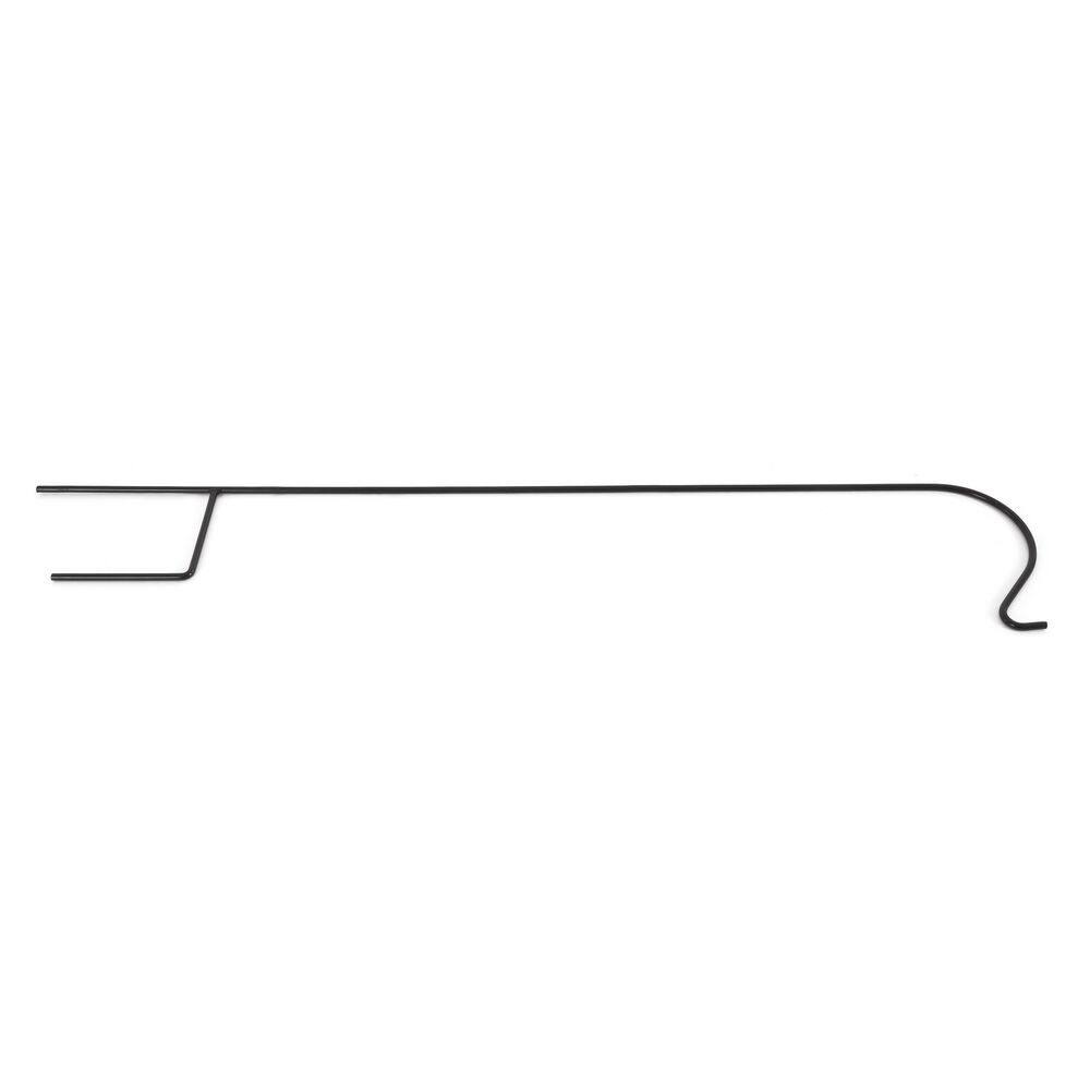 Ashman Black 65-Inch Steel Shepherd Hook for Outdoor Decor, 4 Pack
