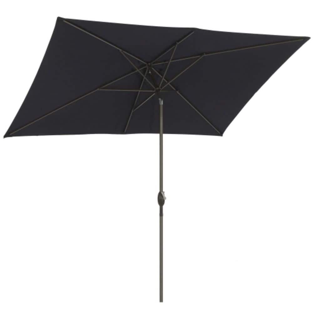 6.5 x 10 ft. Steel Patio Umbrella, UV-Resistant Market Umbrella with Crank Tilt for Pool, Backyard & Patio in Black price history on PriceWatchPro