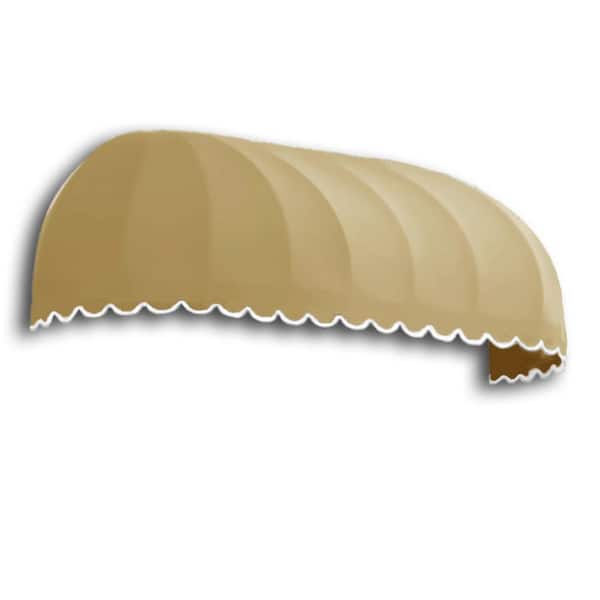AWNTECH 5.38 ft. Wide Chicago Window/Entry Fixed Awning (31 in. x 24 in. D) in Tan