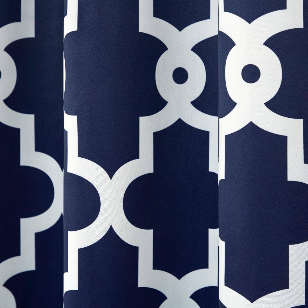 Peacoat Blue Polyester Blackout Grommet Window Panels, 96" Length