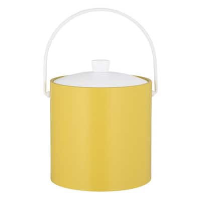 RAINBOW 3 qt. Lemon Ice Bucket with Acrylic Cover
