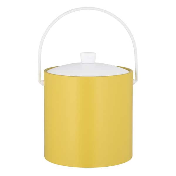 Kraftware RAINBOW 3 qt. Lemon Ice Bucket with Acrylic Cover