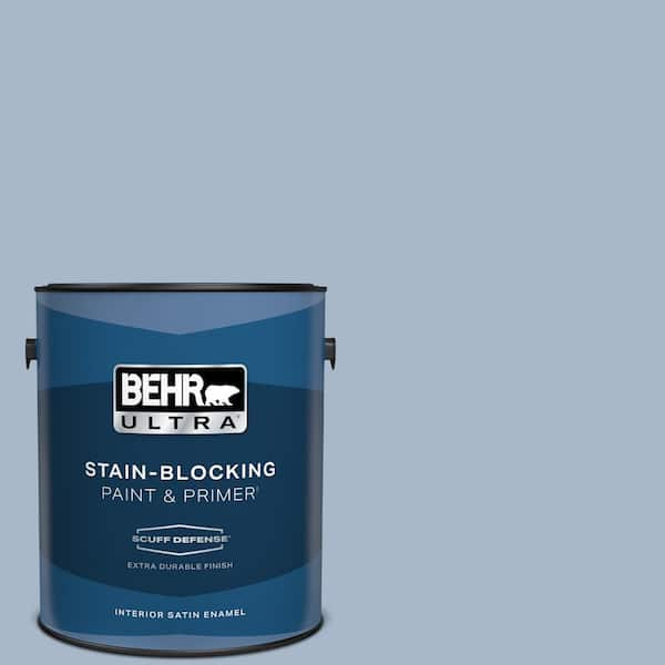 BEHR ULTRA 1 gal. Home Decorators Collection #HDC-SP14-10 Blue Tribute Extra Durable Satin Enamel Interior Paint & Primer