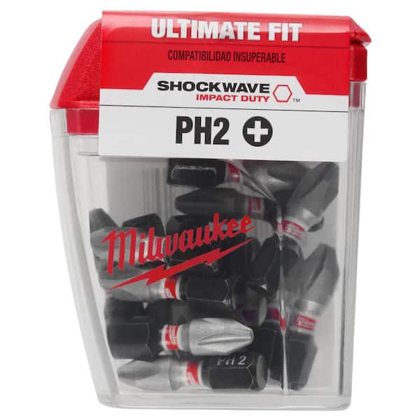 Milwaukee SHOCKWAVE Impact Duty 1 in. Phillips #2 Alloy Steel